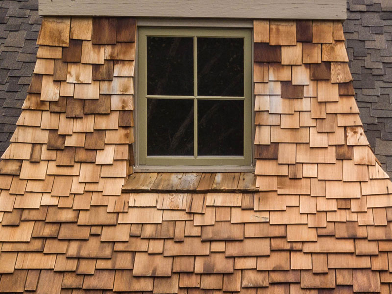 putting shake shingles over kitchen wall cabinet